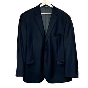 Jos A Bank black Chelsea traveler wool blazer size 48 regular
